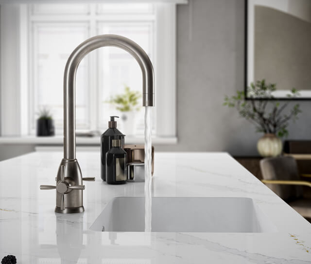 cocina silestone blanco